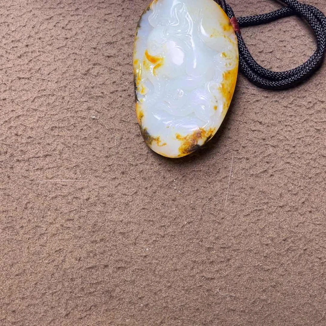 和田玉挂件未镶嵌夜**歌