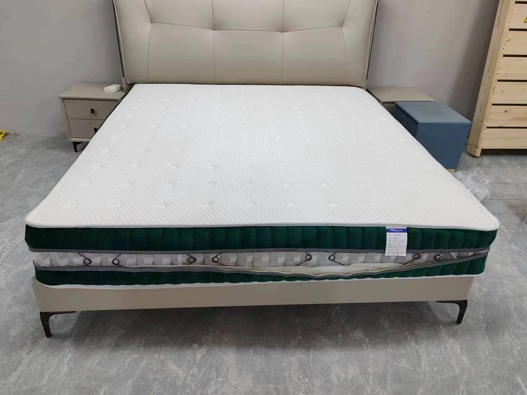 全拆凉豆豆银丝面料3D床垫透气弹簧两用凉席梦思可拆洗独立袋