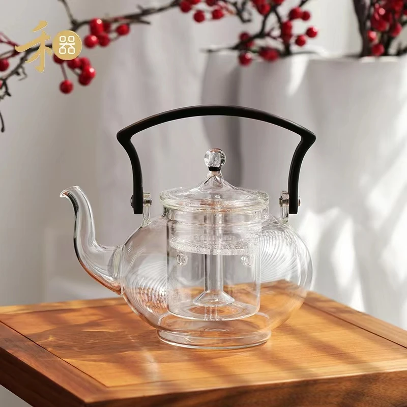 禾器禾钺壶耐高温玻璃煮茶壶家用中式简约烧水壶电陶炉专用白茶壶