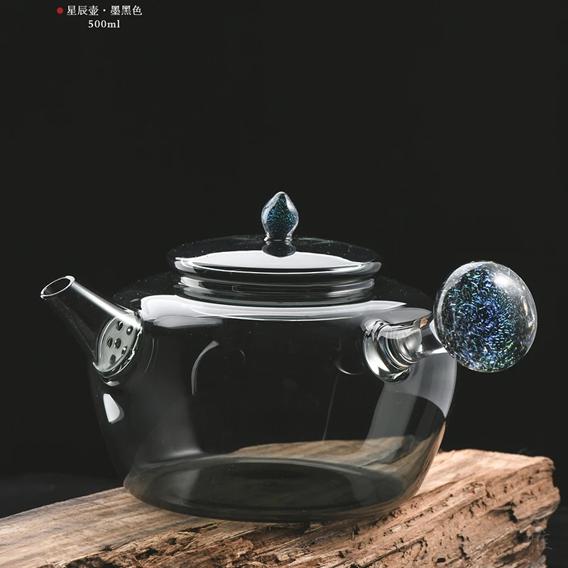 天久璃匠 500ml星辰泡茶壶 茶室高硼硅耐高温玻璃泡茶壶功夫茶具