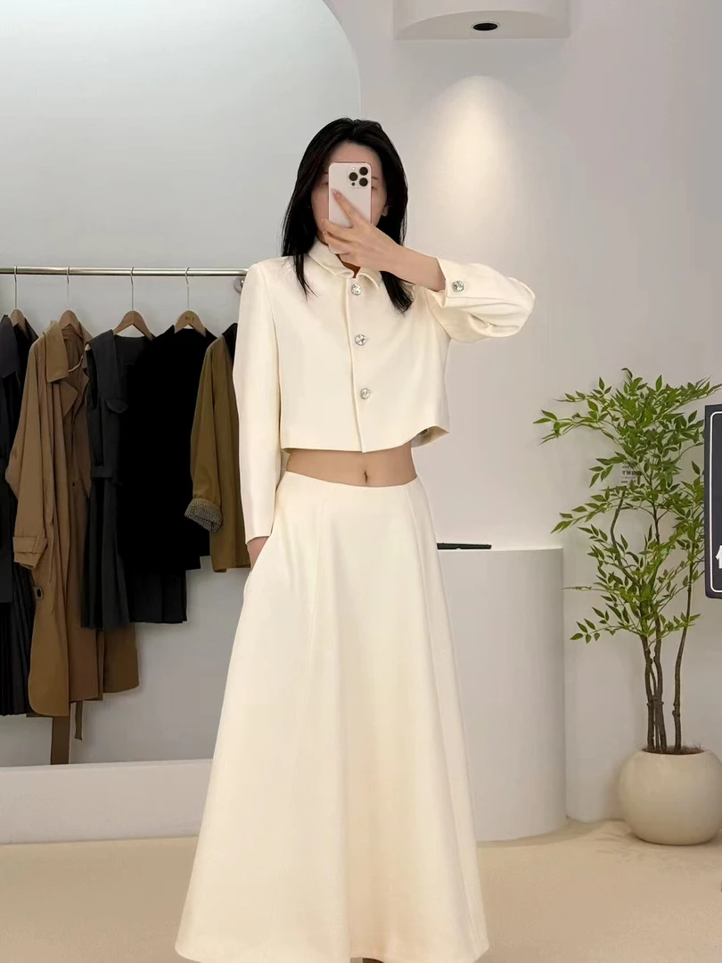 『朱小姐』“财阀白月光”明星同款小香风上衣 F157