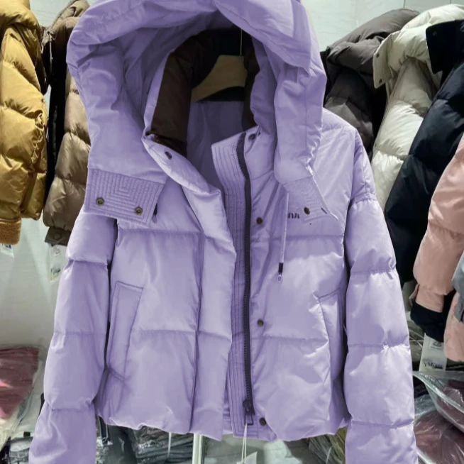 连帽时尚设计感冬季新款加厚保暖百搭休闲上衣外套 8801