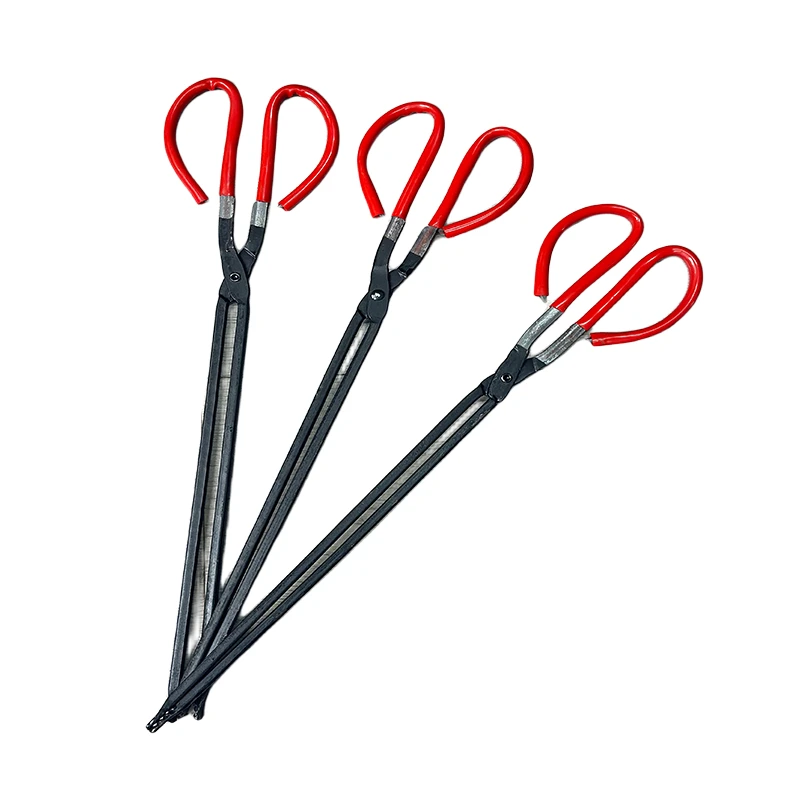 长柄老式火钳蜂窝煤铁钳扁头垃圾夹钩子煤球火剪农村灶膛柴煤炉夹