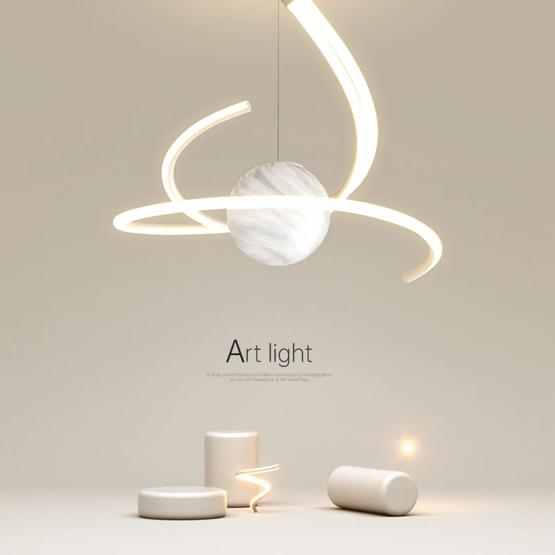 创意餐厅吊灯led灯简约现代卧室灯客厅灯岛台灯餐桌吧台灯具灯饰