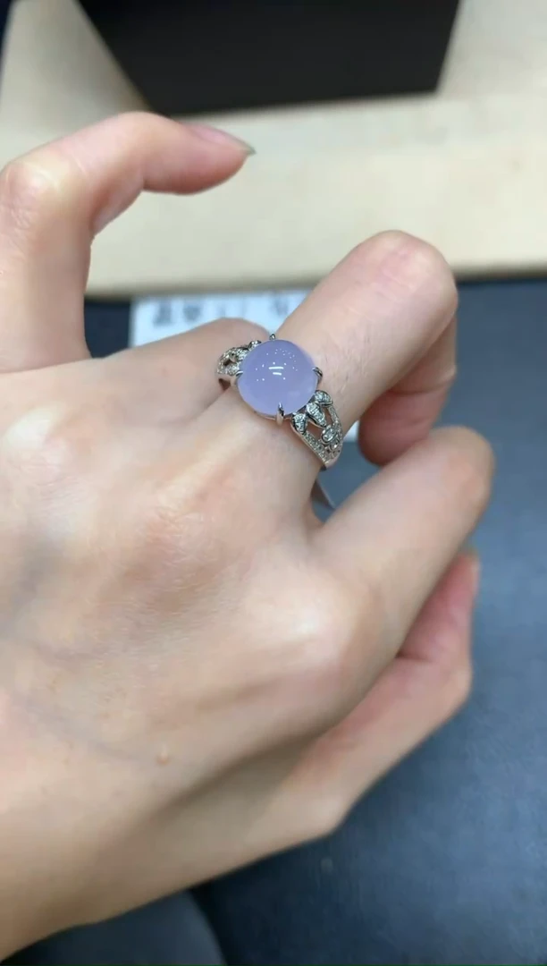 【闪购商品】翡翠戒指18K金镶嵌戒指【无鉴赏期