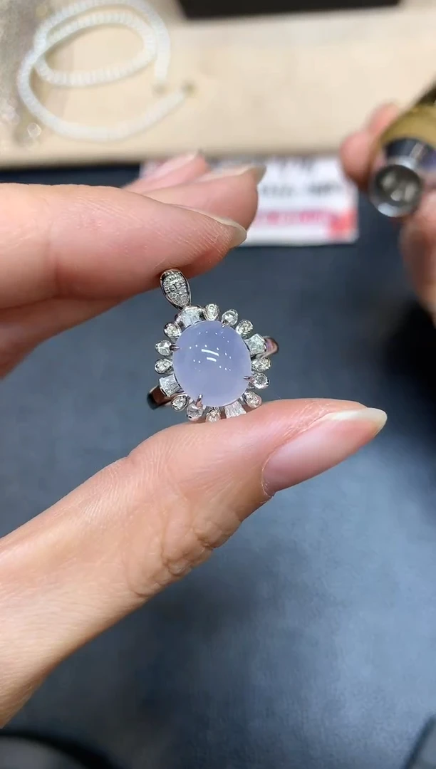 【闪购商品】翡翠戒指18K金镶嵌两用款【无鉴赏期