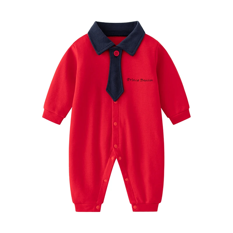 新生儿婴儿连体衣春秋衣服宝宝外出长袖睡装男女宝哈衣爬服打底