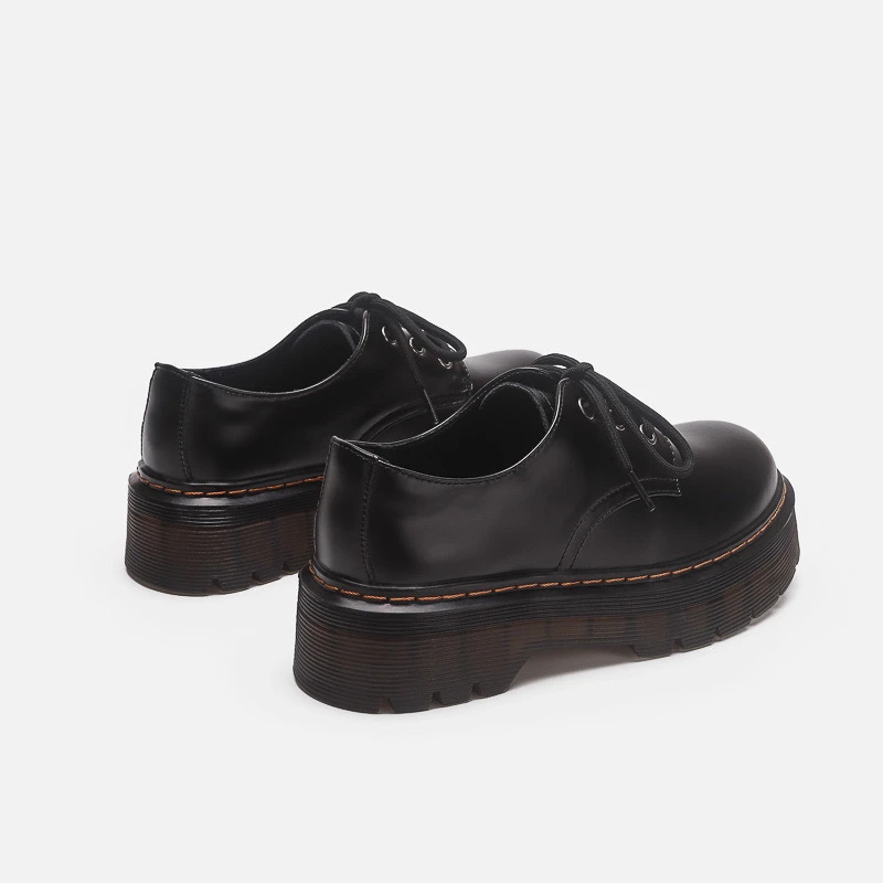 欧美辣妹英伦风小皮鞋日系jk鞋黑色厚底法式单鞋马丁鞋韩版学院