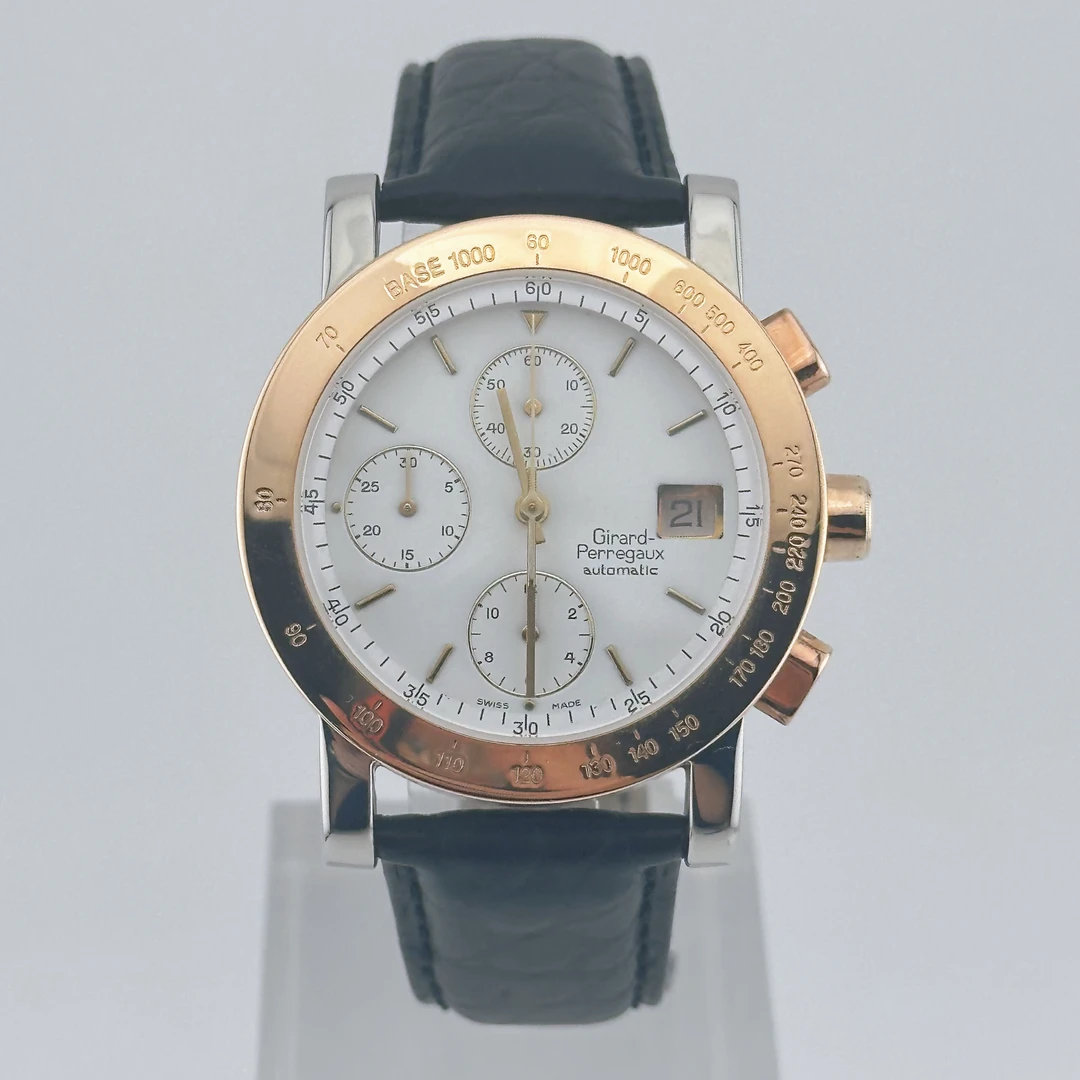 95新 Zhibai/芝柏 旅行者7000/38mm/自动机械男表