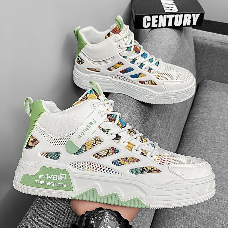 秋冬个性百搭板鞋劳保鞋高帮潮鞋