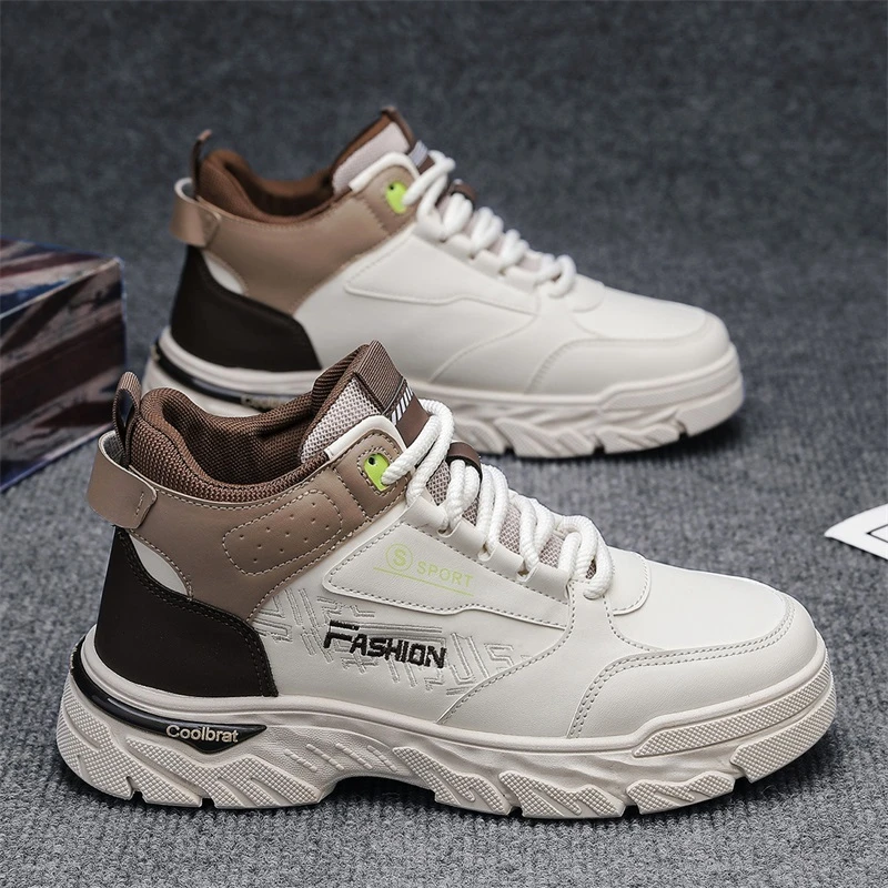 秋季高帮百搭休闲鞋工装潮鞋劳保鞋男士运动潮流韩版