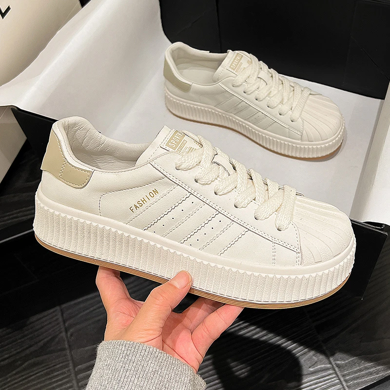 领跑8·秋上新真皮百搭小白鞋休闲女鞋，，潮鞋百搭，春夏季ins风，