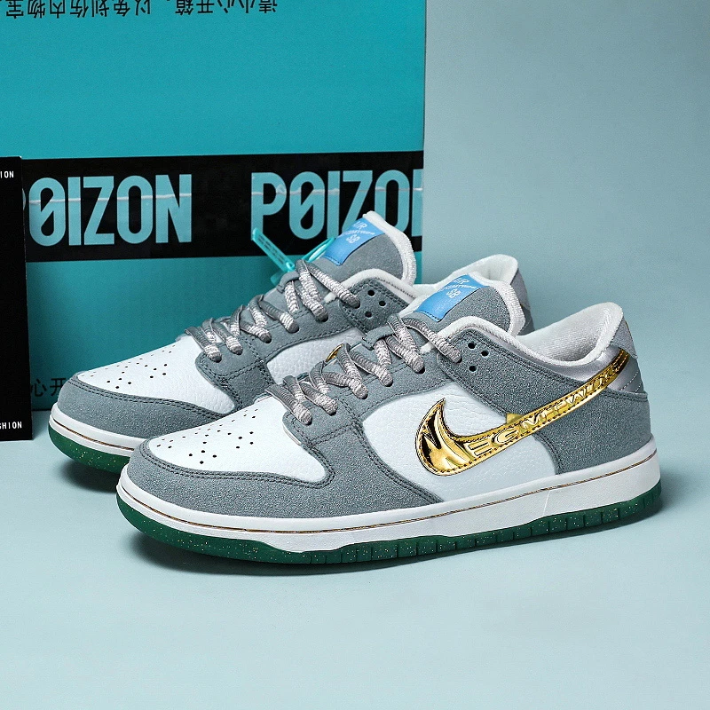 百搭情侣复古潮流潮鞋学生低帮高帮男子透气夜光拼接时尚休闲鞋