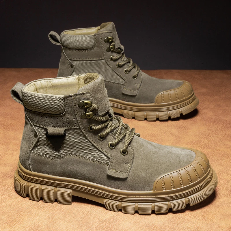 隆钦真皮时尚马丁靴工装靴运动板鞋/休闲鞋