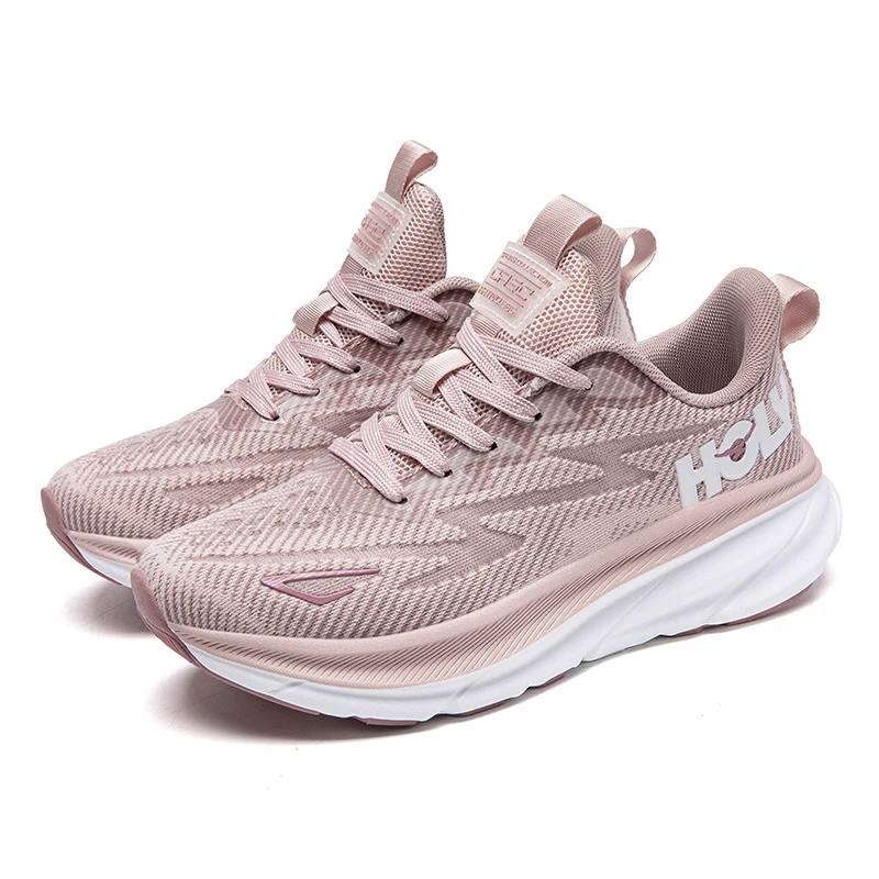 厚底轻便跑步鞋时尚缓震跑步鞋运动潮鞋休闲夏季软底网面新款潮鞋