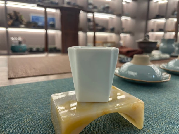 一园陶瓷 白釉主人杯 品茗杯