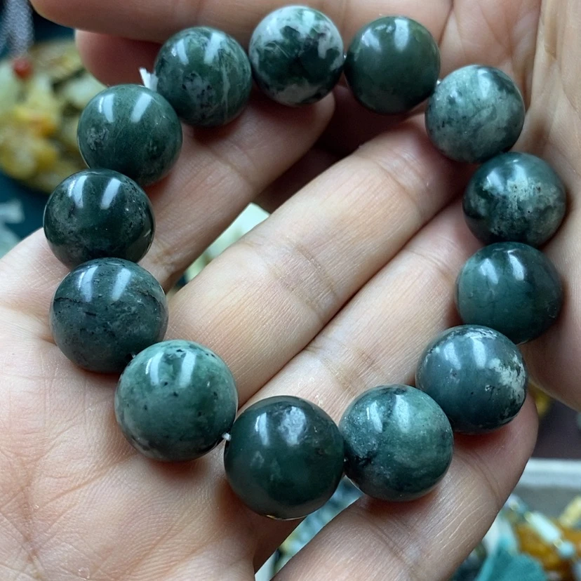 【闪购商品】蛇纹石玉手串未镶嵌