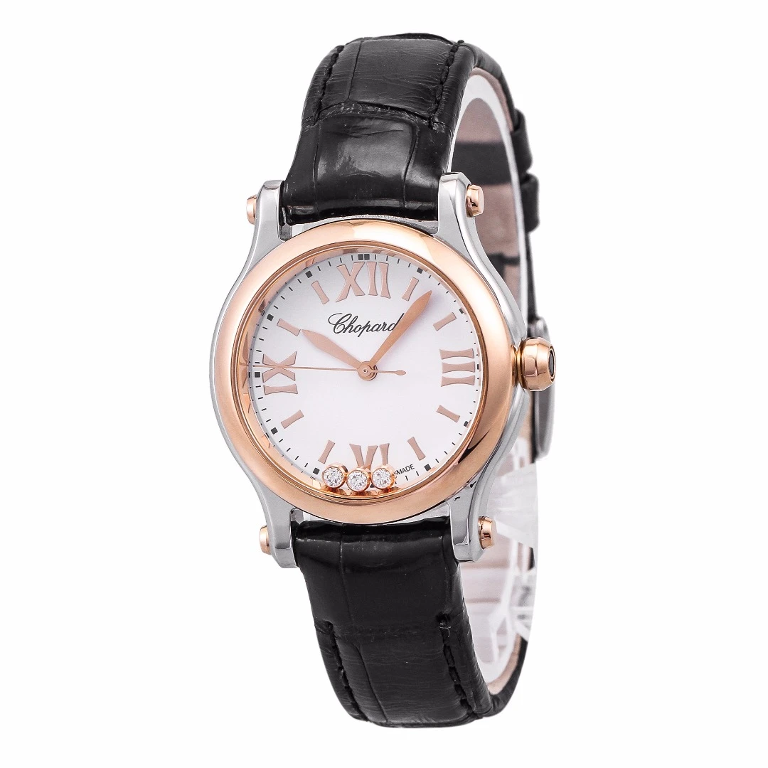 95新 Chopard/萧邦 萧邦快乐钻278590-6001女士石英腕表