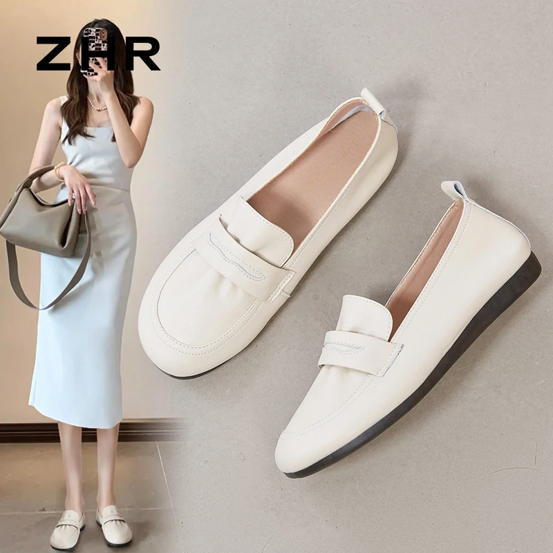 ZHR则则单鞋女夏季新款仙女温柔孕妇鞋软底平底鞋子百搭妈妈鞋