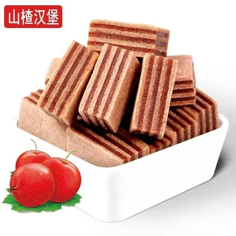 酸甜山楂汉堡总散装夹心果丹皮山楂条休闲零食山楂卷经典好吃可口