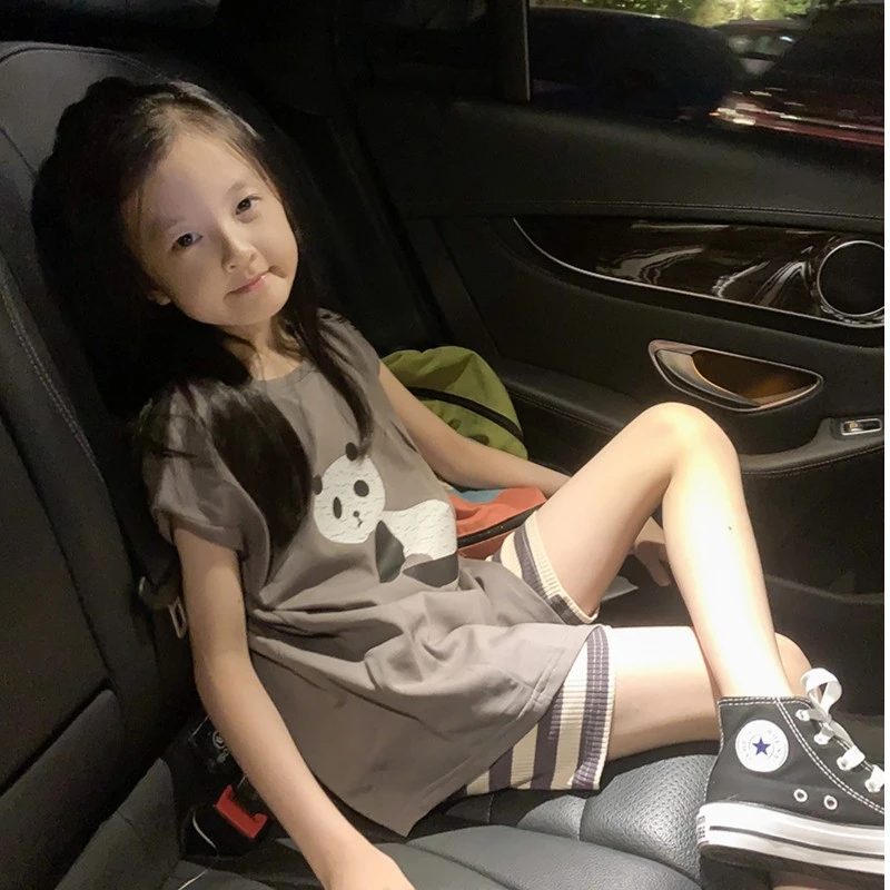 【清仓】2023新款女童百搭无袖开叉T恤上衣潮JX8806