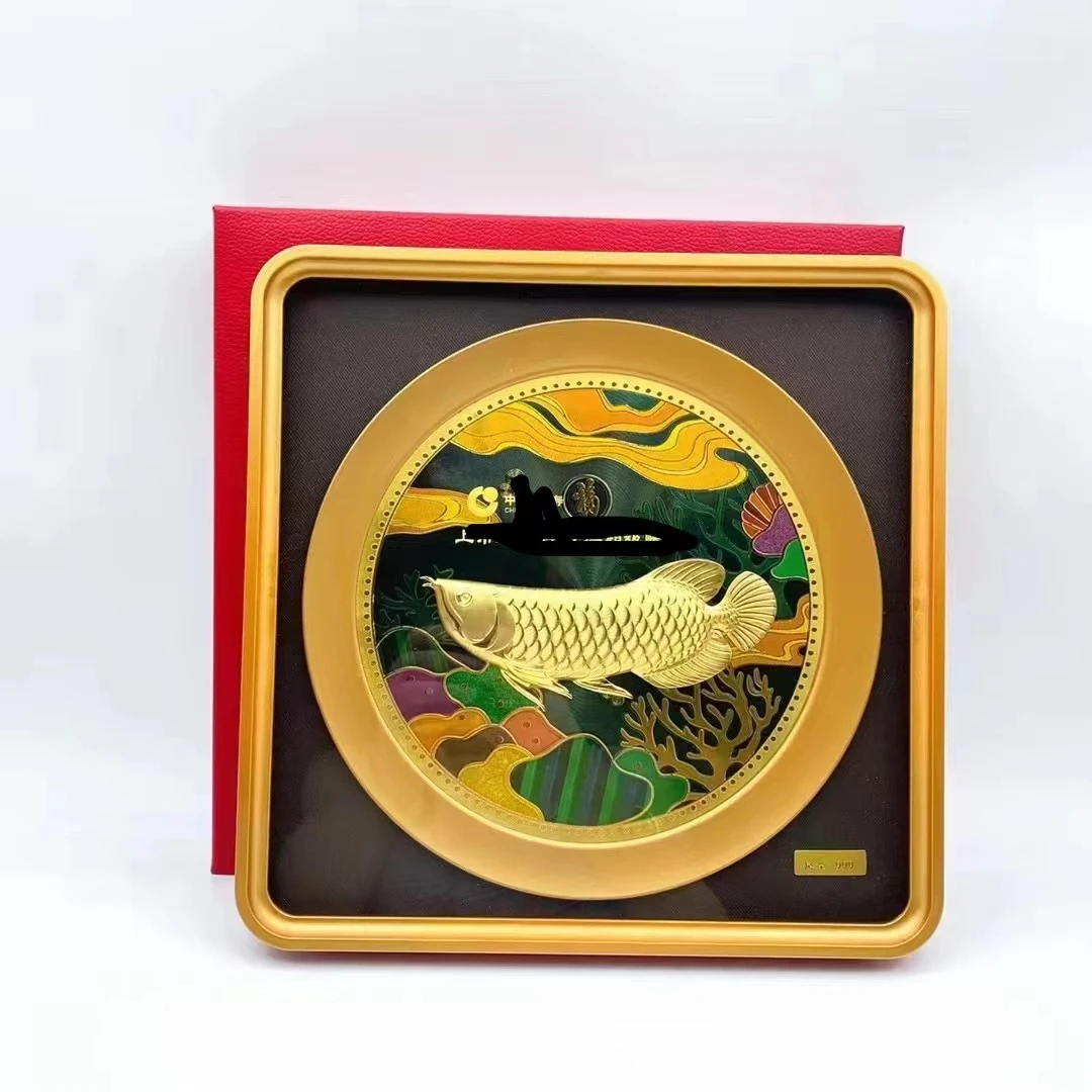 【集团福利】新款中国风金龙鱼桌面摆件