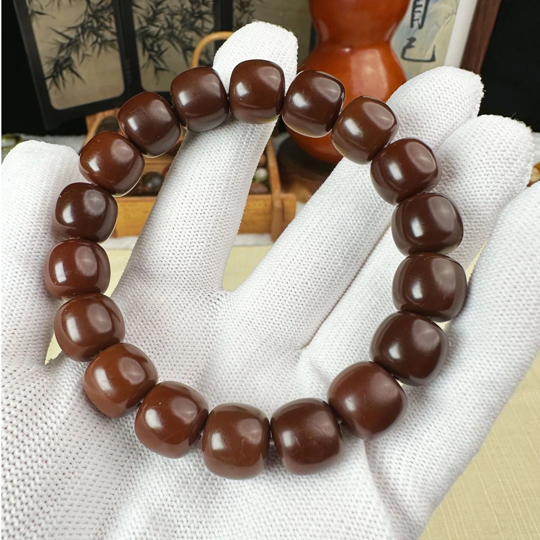 天然风化菩提根老料8年以上干车干磨鬼工工艺卡13桶珠精修孔道