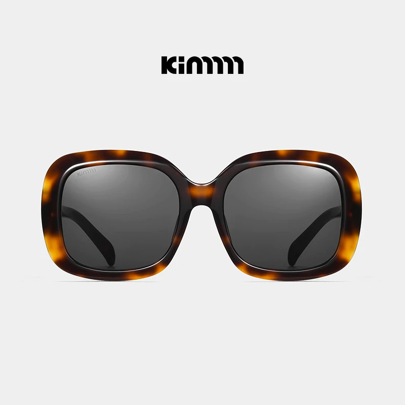 KIMMMM秋季新品复古椭圆板材墨镜马卡龙色丁达尔甜酷风太阳镜1002