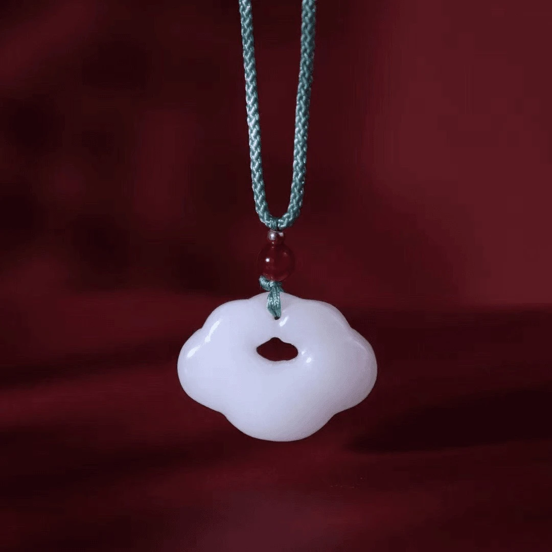 高端玉石 祥云如意锁吊坠-YS-2A