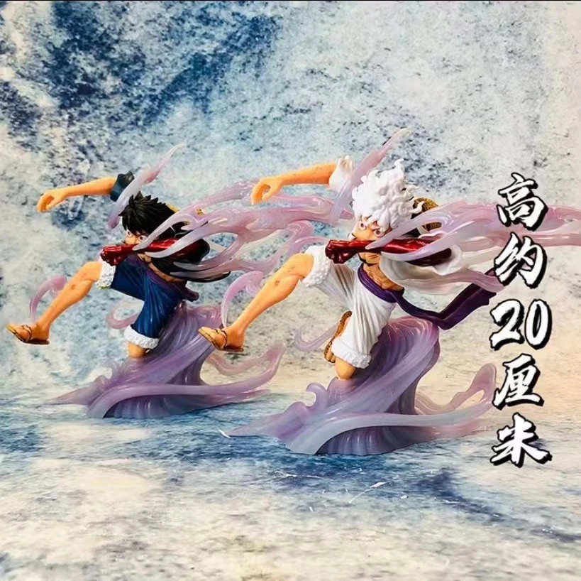 【阿甘潮玩】海贼王路飞吹气路飞尼卡经典德岛配色雕像潮流手办摆件