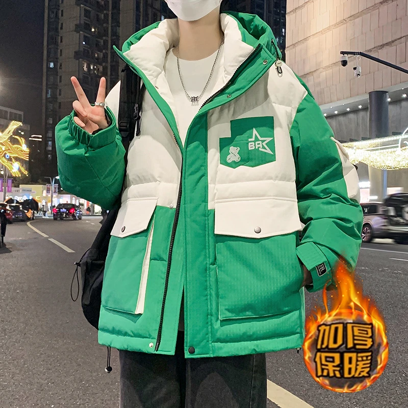 冬季新款13青少年男生棉衣外套14男孩初高中学生15岁棉服16大童装