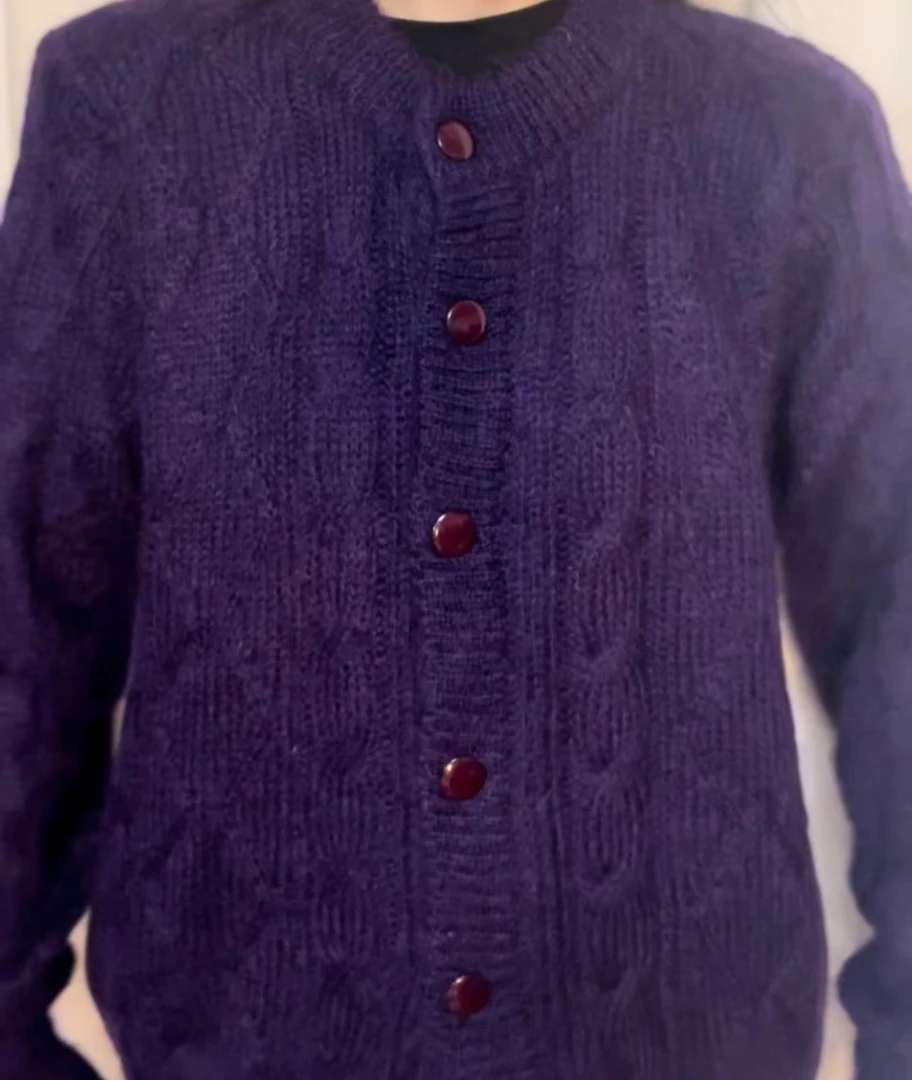 毛衣 开衫 纯色 女士