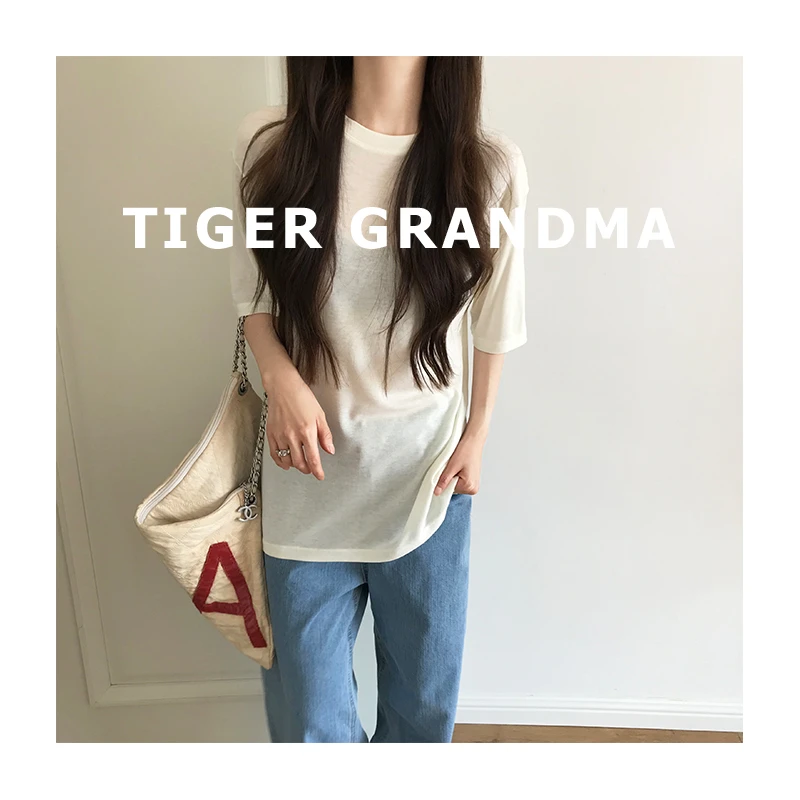 大奇TG 2407 桑蚕丝莱赛尔超显瘦宽松T恤