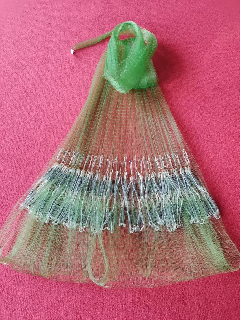 钓鱼线一指半3.5米高7.5斤重手工双扣渔网