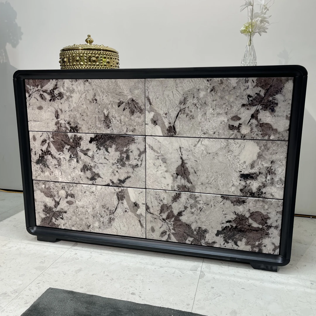 雪山飞狐六斗柜 120*40*80cm妆台柜玄关柜卧室客厅装饰柜衣柜