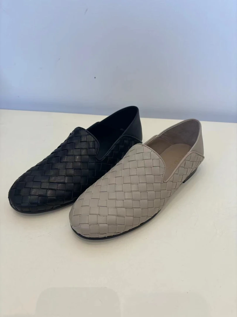 时尚格子乐福鞋女士0791