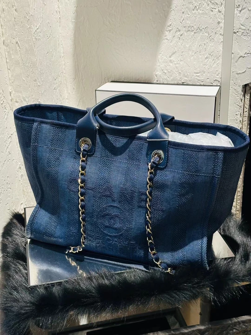 牙牙牛仔沙滩包香奈儿包包