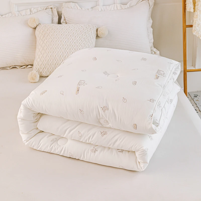 棉小白太空冬被加厚保暖被子被芯