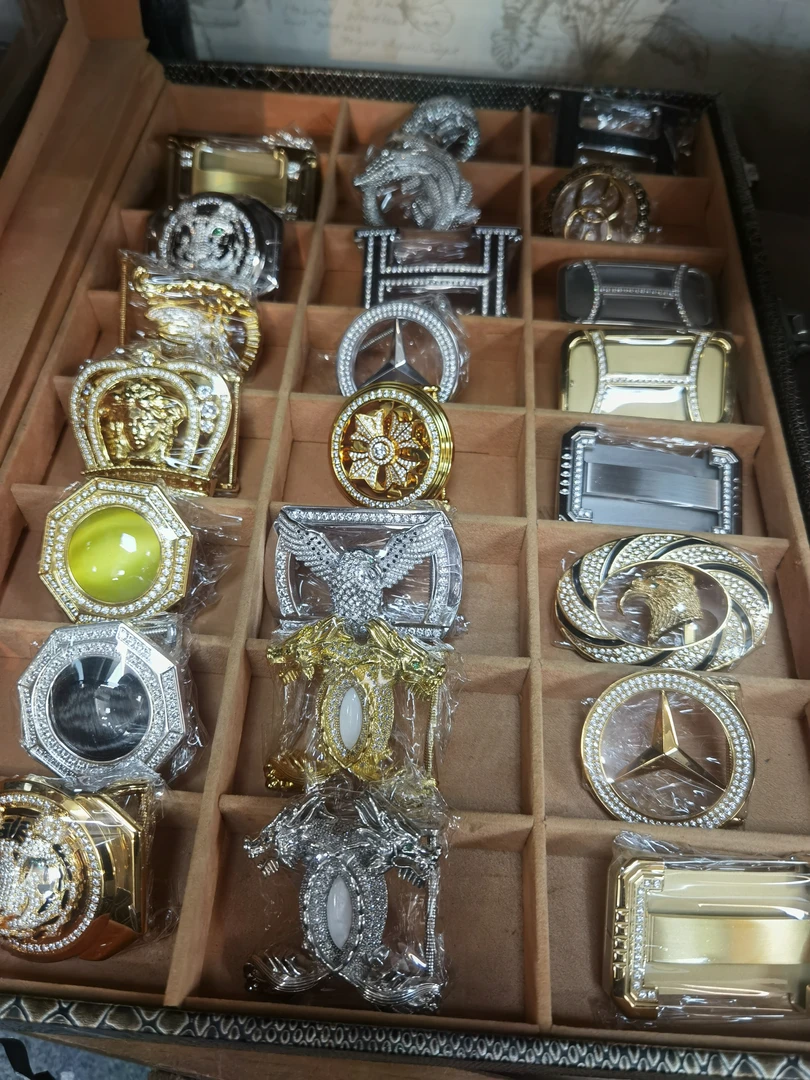 龙扣龙头 镶钻扣头3.8宽男士