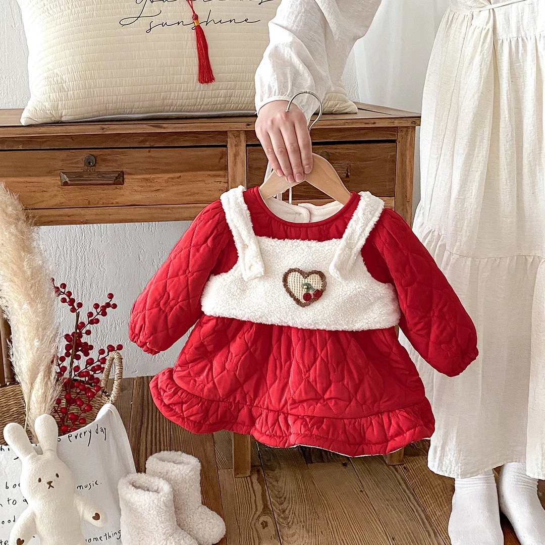 11.14上新【婴儿连衣裙】女宝宝加绒夹棉洋气拜年服冬款