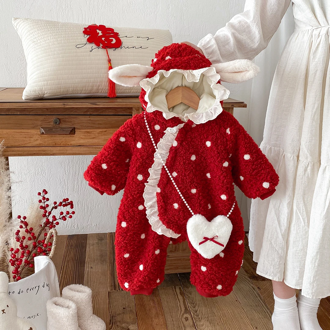 11.21上新【女宝宝连体衣】冬装婴儿洋气公主百天爬服周岁礼服冬季