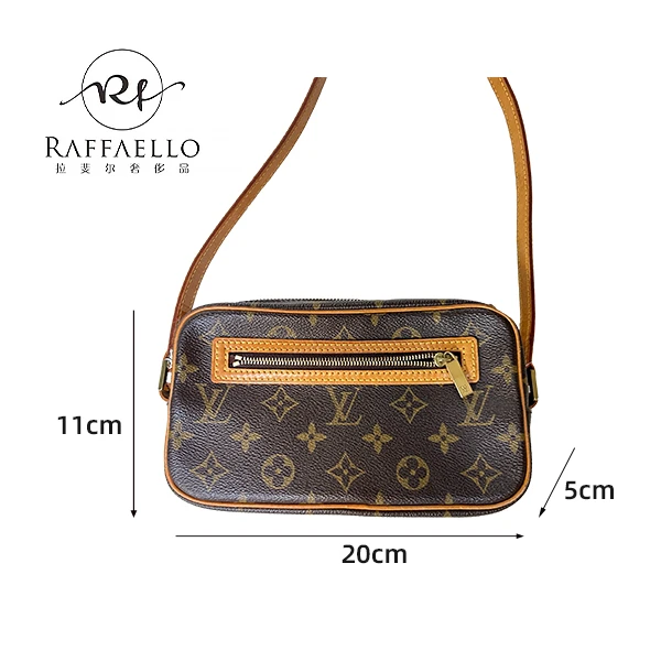 95新 LouisVuitton/路易威登 丫头专属/LV开口笑腋下/中古