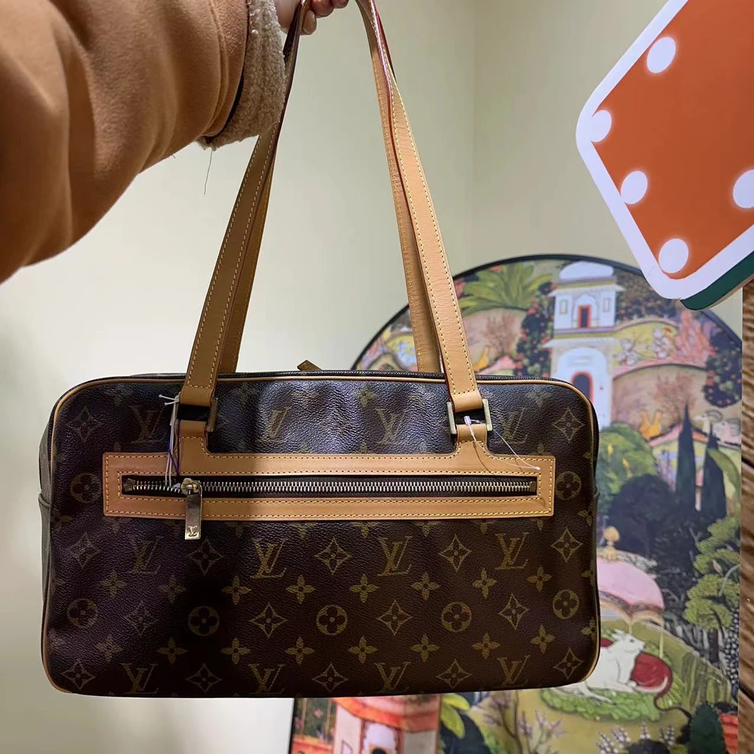 95新 LouisVuitton/路易威登 拉斐尔二店/大号开口笑/中古