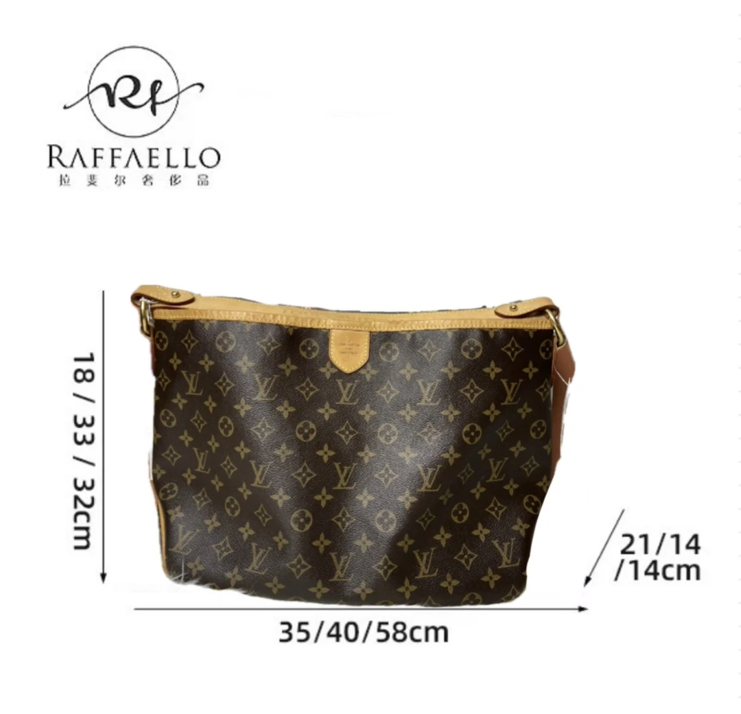 95新 LouisVuitton/路易威登 拉斐尔二G/小号delightful/中古