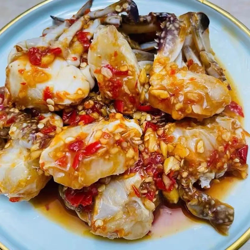 生腌蟹块 捞汁口味 新鲜腌制肉质饱满750g/桶（含少许汤汁）