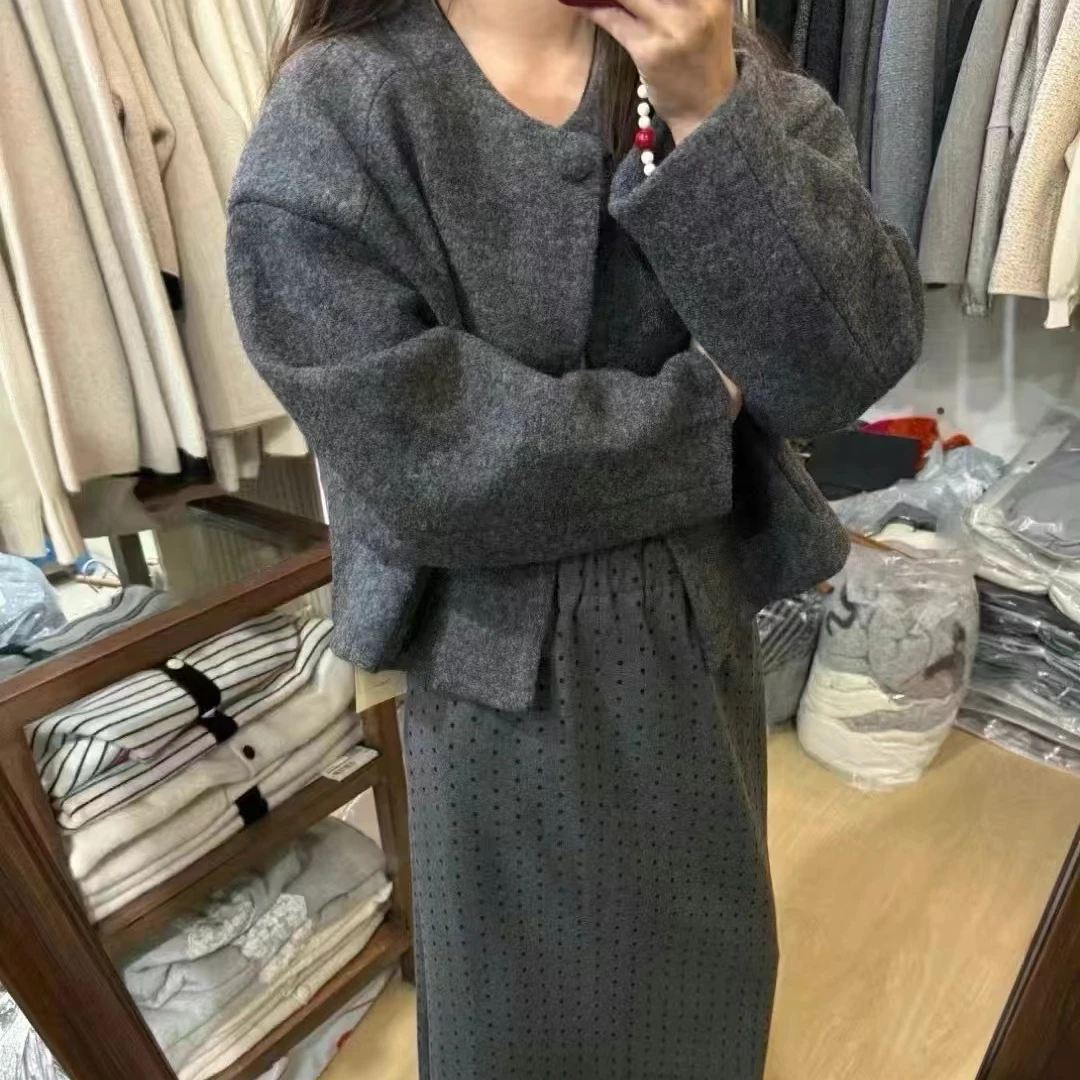 1150美少女的星期天 泡菜款一粒扣外套