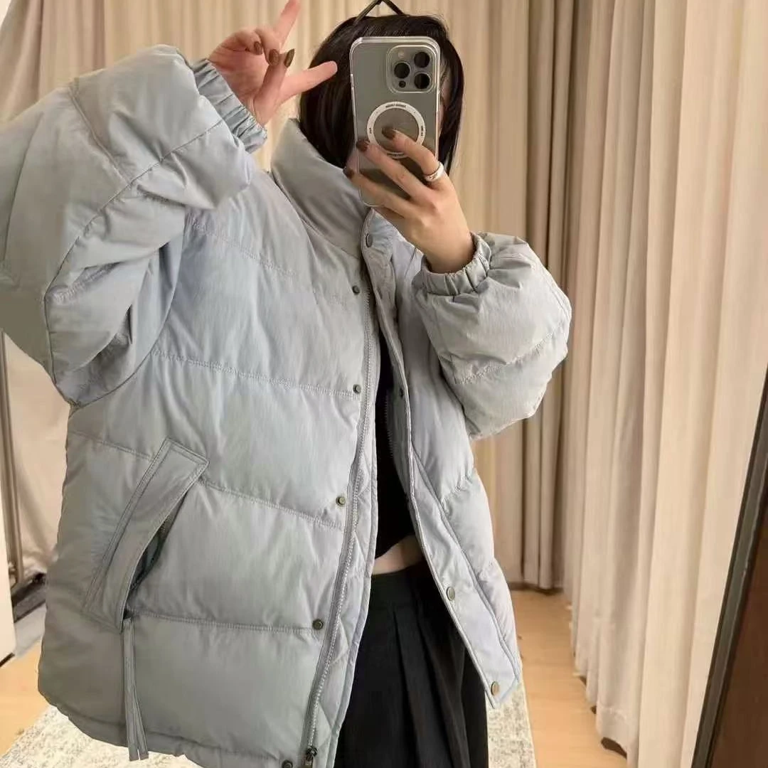 6825泡菜款~韩工作室立领中长外套（雨雨200克左右）