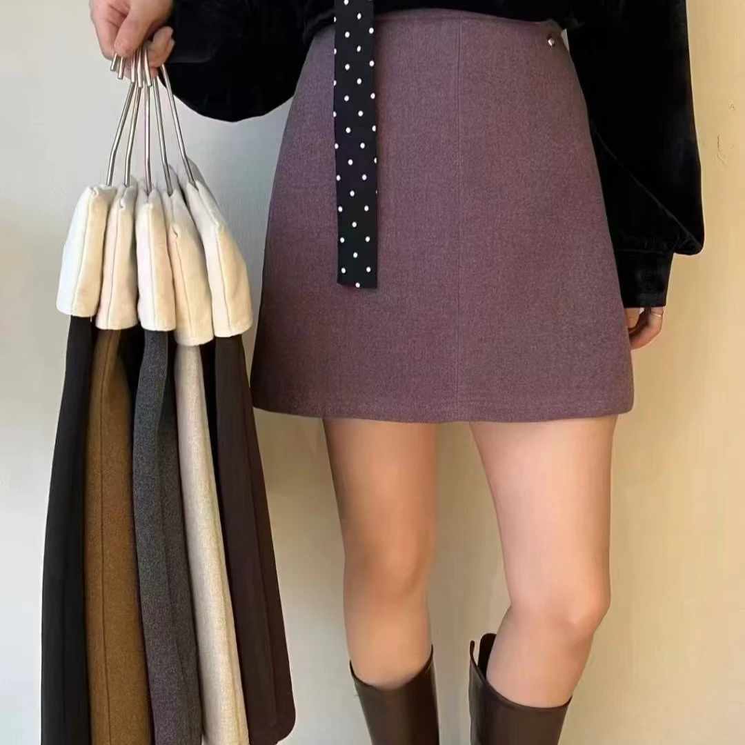 8789封神款！美晕啦 泡菜小姐姐的百搭冬季短裙