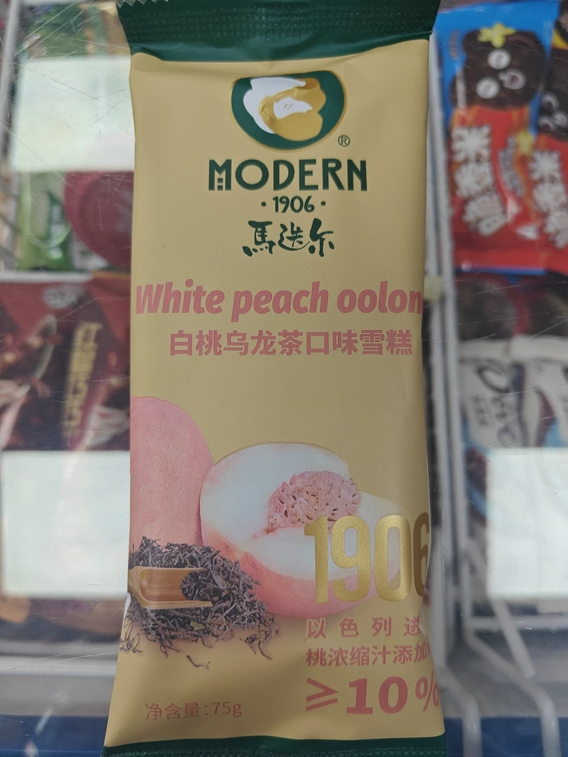 马迭尔白桃乌龙茶味雪糕