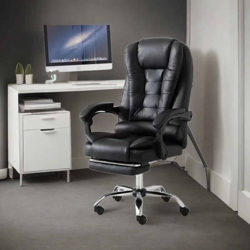 春星老板电脑椅午睡办公椅书房可躺升降转椅午休按摩舒适游戏椅子